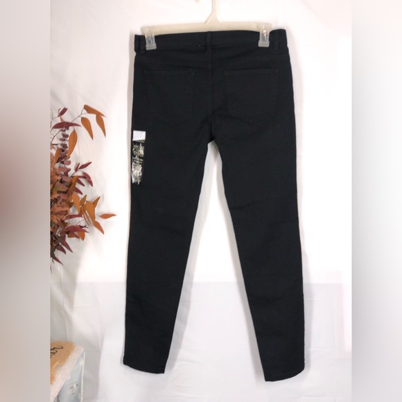 🔥🔥🔥NEW !▪️FOREVER 21 Jeans Women ▪️Size 30 Black Jeans - Picture 2 of 7